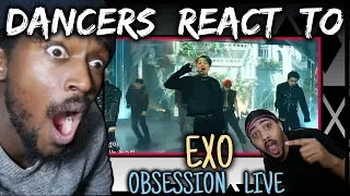 Download DANCERS REACT TO EXO 엑소 'Obsession' (EXO Ver.) @EXO THE STAGE  | MP3