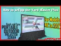 Quick Easy OUTDOOR PROJECTOR Screen Assembly Yard Master Plus 200 Elite Screens
