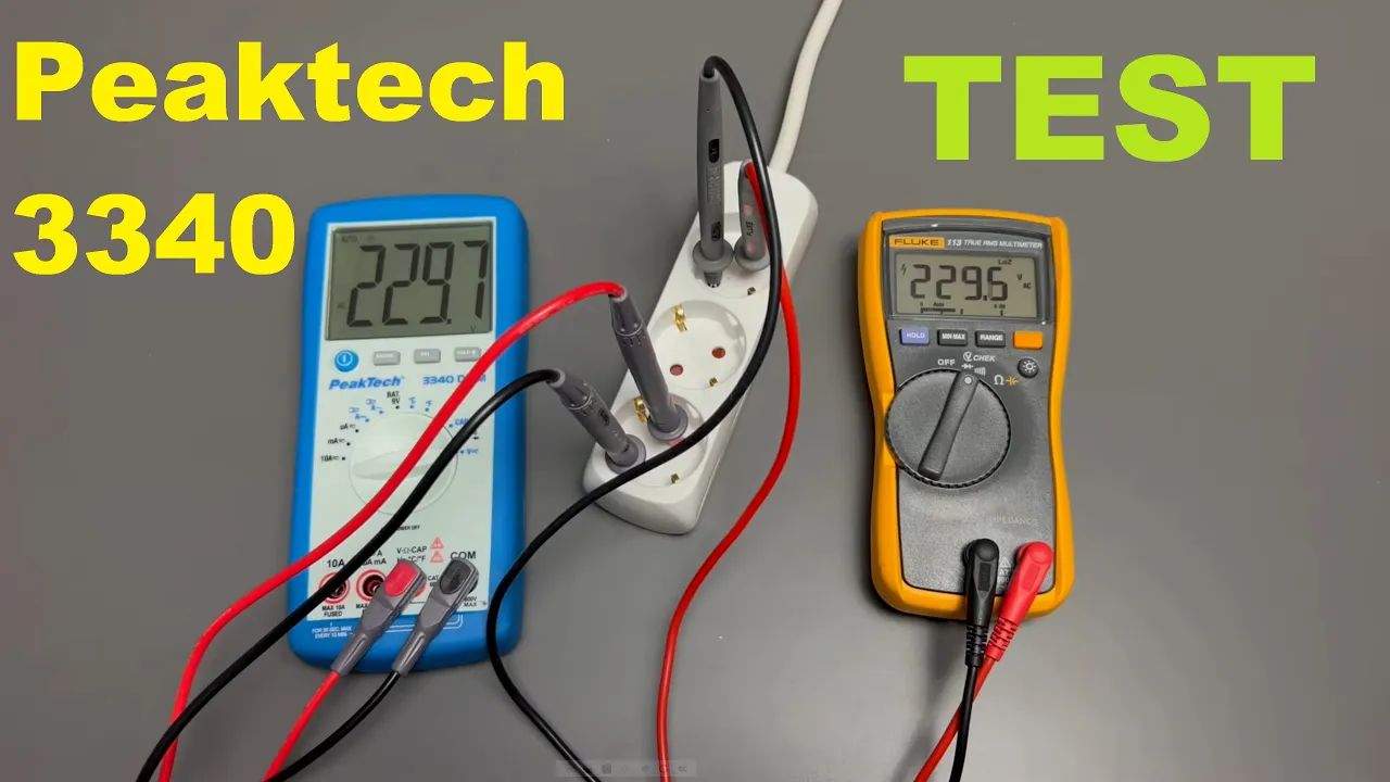 Déballage et tests du multimètre PeakTech P 3340