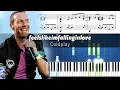 Download Lagu Coldplay - feelslikeimfallinginlove - Piano Tutorial with Sheet Music