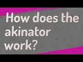 How does the akinator work