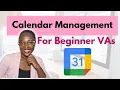 Calendar Management for Beginners Virtual Assistant Tutorial Step-by-Step Guide