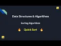 21 Master DSA in JavaScript Quick Sort - The FASTEST Sorting Algorithm