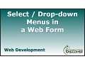 Selection Menus in a Web Form
