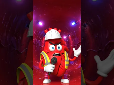 🚨 BREAKING NEWS: Traffic Jam In My Arteries! #shorts #hearthealth #animation #funny