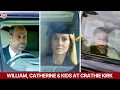 Download Lagu Prinses Kate debuteert met nieuw haar terwijl ze met William en kinderen naar de kerk gaat voor d...