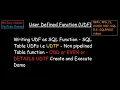Create DB2 SQL UDTF in AS400 IBM i - Non pipelined UDTF