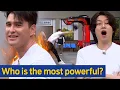Knowing Bros Who is the most powerful person Andre Jin vs Tony Akins vs Julien Kang Punch Fight