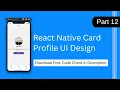 react native profile ui react native profile screen ui