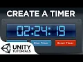 Start Stop and Reset a Timer with C scripting Unity 2018 Intermediate tutorial