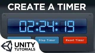 Start Stop and Reset a Timer with C scripting Unity 2018 Intermediate tutorial