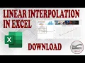 Download Excel Sheet for Linear Interpolation Calculation English Tutorial