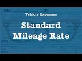 Deducting Vehicle Expenses The Standard Mileage Rate