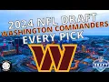 Washington Commanders - Draft Picks 2024 Jayden Daniels Luke McCaffrey More