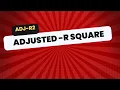 Adjusted R Square