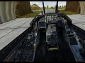 DCS F-16 DED main page showing blank