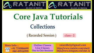Core Java Tutorials Collections by Mr Ratan class-02