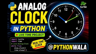 Step-by-Step Analog Clock in Python