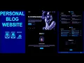 Building a Responsive Blog Website with HTML CSS and JavaScript - Step-by-Step Tutorial Part6