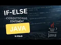 Conditional Statement - in Java Hindi