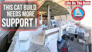 Supporting the Hard Top – Complete Catamaran Build Ep266