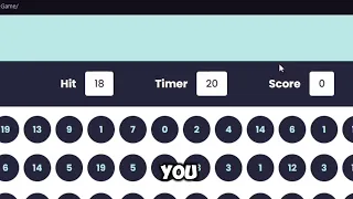 BUBBLE GAME IN JAVASCRIPT