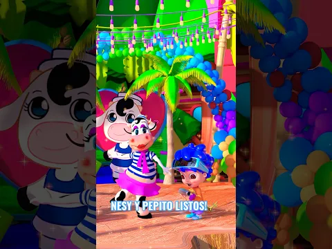 Nesy y Pepito ayudan a La Vaca Tomasa🎺🪇🐮 Patylu💗 #shorts