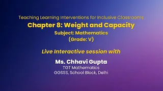 NCERT: Chapter 8: Weight and Capacity  Subject: Mathematics  (Grade: V)