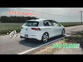 MBRP CATBACK EXHAUST ON MY DAD S MK8 GTI STOCK DOWNPIPE LOUD POPS
