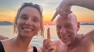 LIVE AT ANCHOR on Our Aluminium Catamaran!