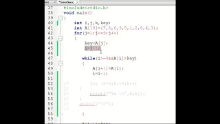 Insertion Sort C Implementation