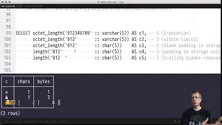 Advanced SQL Chapter String data types text type numeric s p