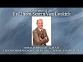 Celebration of Life for Dr Thom Serrin Van Boskirk