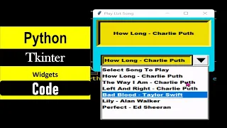 27 ComboBox Widget Python Tkinter Pmw Widget Practical Tutorial