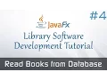 JavaFX Library Software From Scratch Retrieving Books from Database