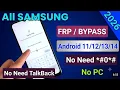 2026 New Method All Samsung FRP Bypass Android 11-12-13-14 No Code - No Need pc