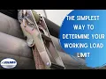 The Simplest Way to Determine your Working Load Limit