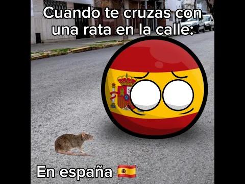 Cuando te cruzas con una rata en la calle en: #shorts #countryballs #humor #viral #memes #polandball