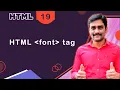 HTML Font Tag Tutorial Color Size Face Explained Beginner Tutorial - Episode 19
