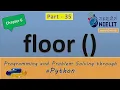 Python floor function with example