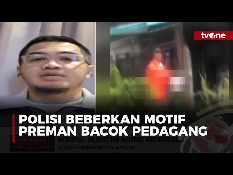 Kronologi Preman Bacok Pedagang Es Doger di Bandung