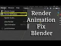 Blender 3D Blank Animation Rendering Fix Tutorial