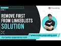 Remove First in Linked List Solution