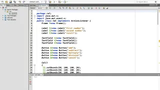 program on basic add subtract multiply division function perform using java
