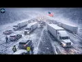 Chaos in Northern California Snowstorm shuts down I-80 at Donner Pass trapping trucks and cars