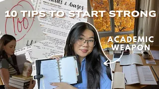 how to be an ACADEMIC WEAPON this semester non-basic tips organization hacks