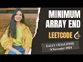 3133 Minimum Array End Leetcode Daily POTD 9 Nov 2024 Medium Java Hindi
