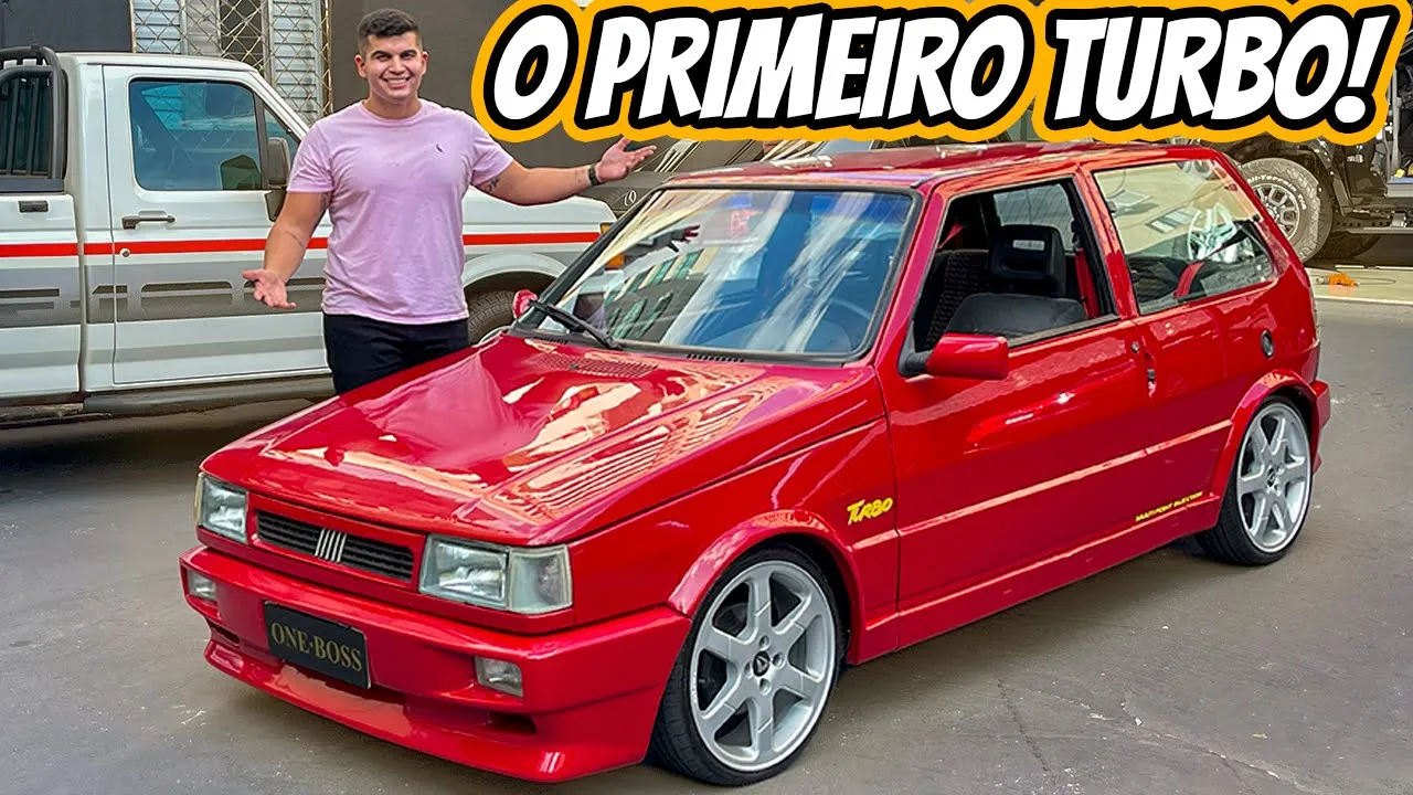 Fiat Uno Turbo 1995 - Mais RÁPIDO e BONITO que a MAIORIA dos carros atuais