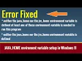 Error Fixed Neither the java - home nor the jre