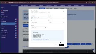 schedule jobs pipeline REST Mode apilabs